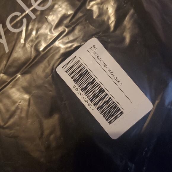 Everlane The ReNew Fleece Oversized Crew Black Small NWT Teddy Sweatshirt - Picture 14 of 16